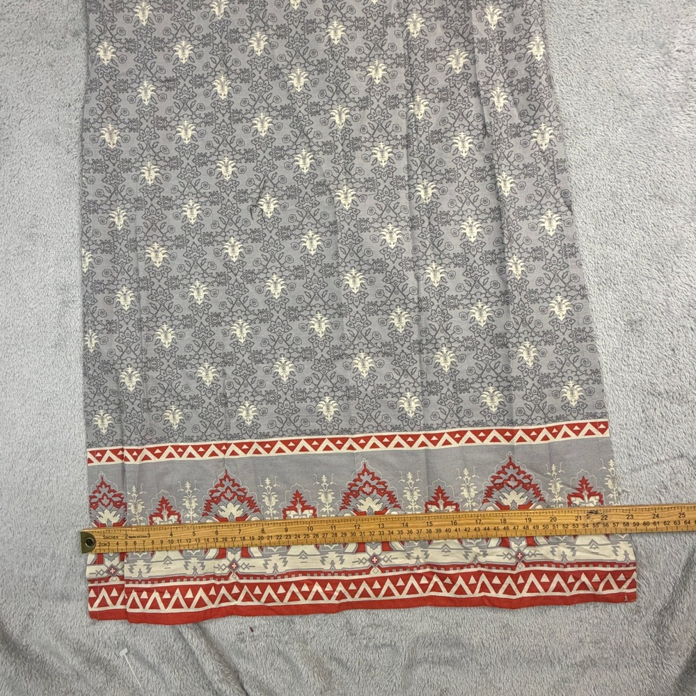 NWT J. Junaid Jamshed Women Grey Cotton Embroidered Kurta Tunic‎ Small - Picture 12 of 16